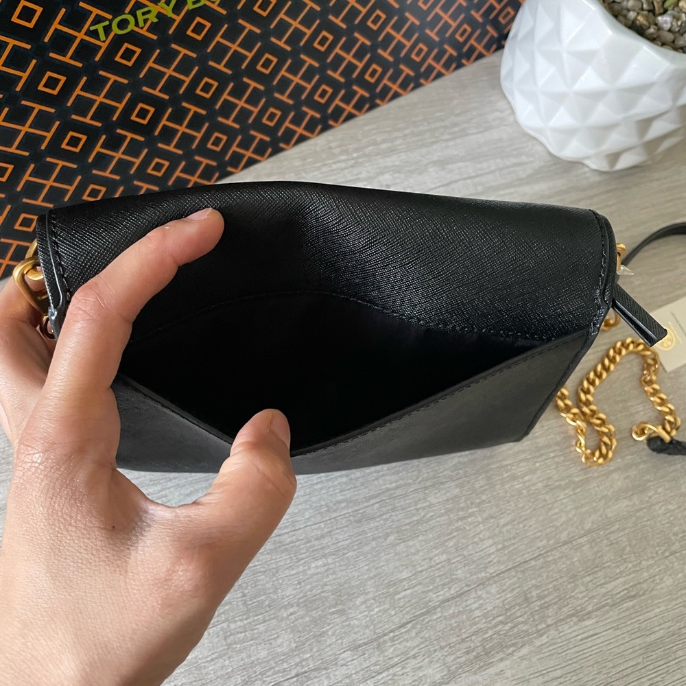 New, tory burch emerson chain crossbody wallet - Picture 9 of 13
